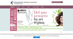 Desktop Screenshot of fondazionecolocci.it